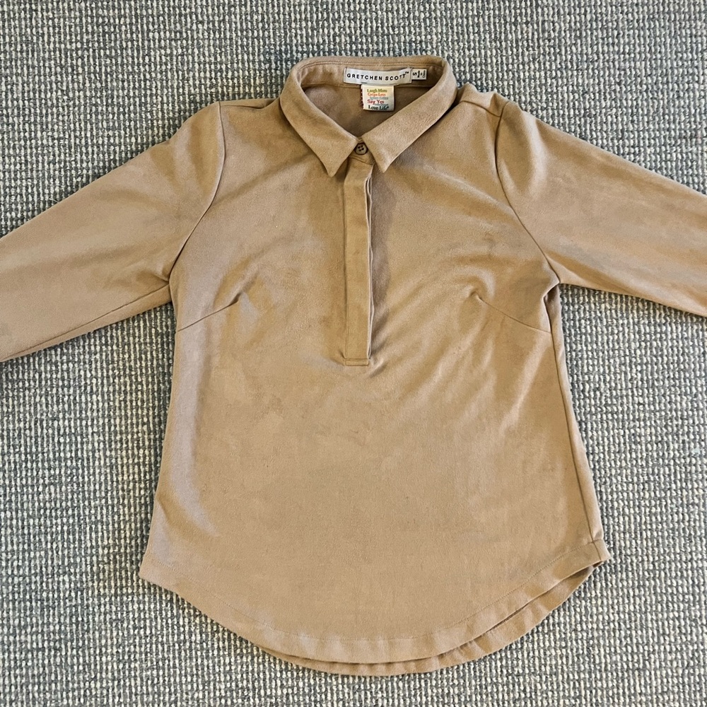 Gretchen Scott micro suede Top Tunic